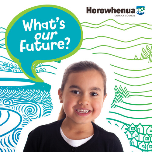 Image of a little girl with a speech bubble 'What's our future'?