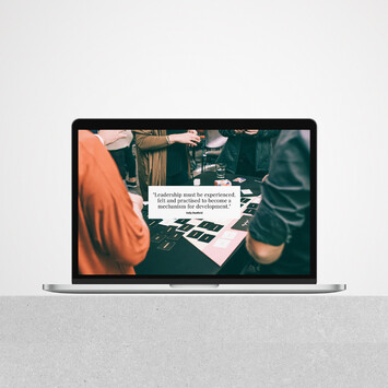 Laptop open on Sally Duxfield website