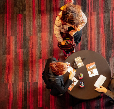 birds eye view of spectators at TEDx