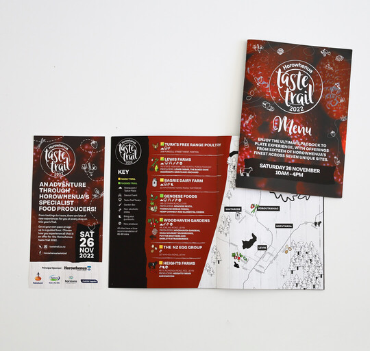 Taste trail marketing collateral