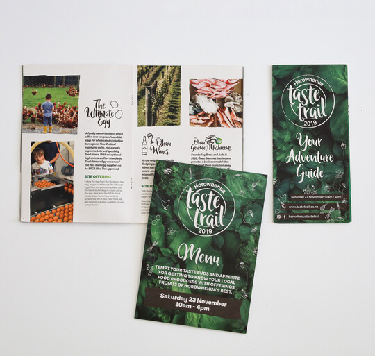 Taste trail marketing collateral
