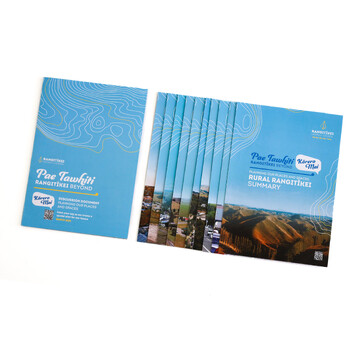 consultation document and summaries laid up on white background