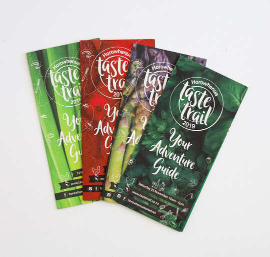 4 Taste trail adventure guides fanned out