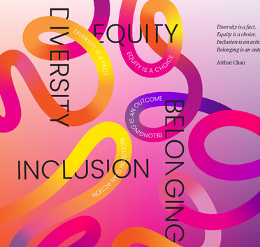 Bright graphics illustrating a quote