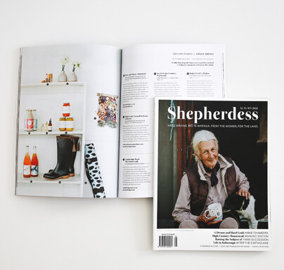 Shepherdess 2021 autumn cover and spread