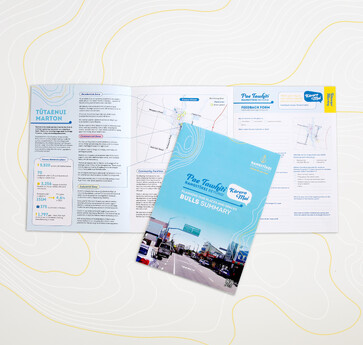 three folde summary document and cover