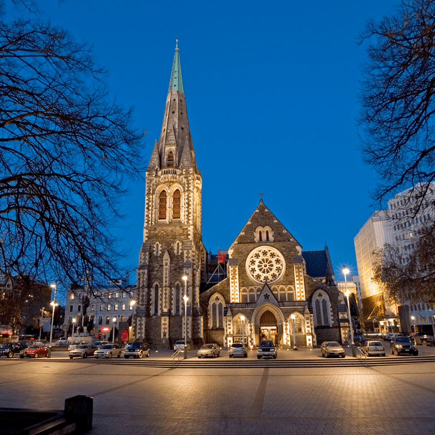 Christchurch Cathedral Church in the evening