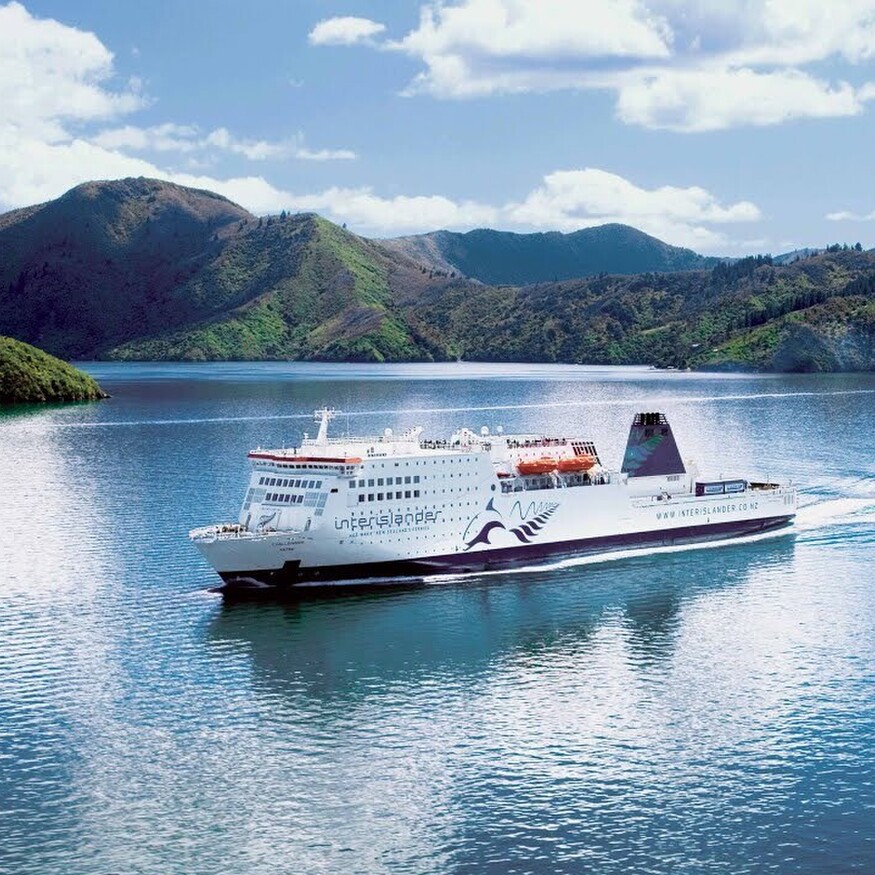 Interislander ferry crossing Cook Strait