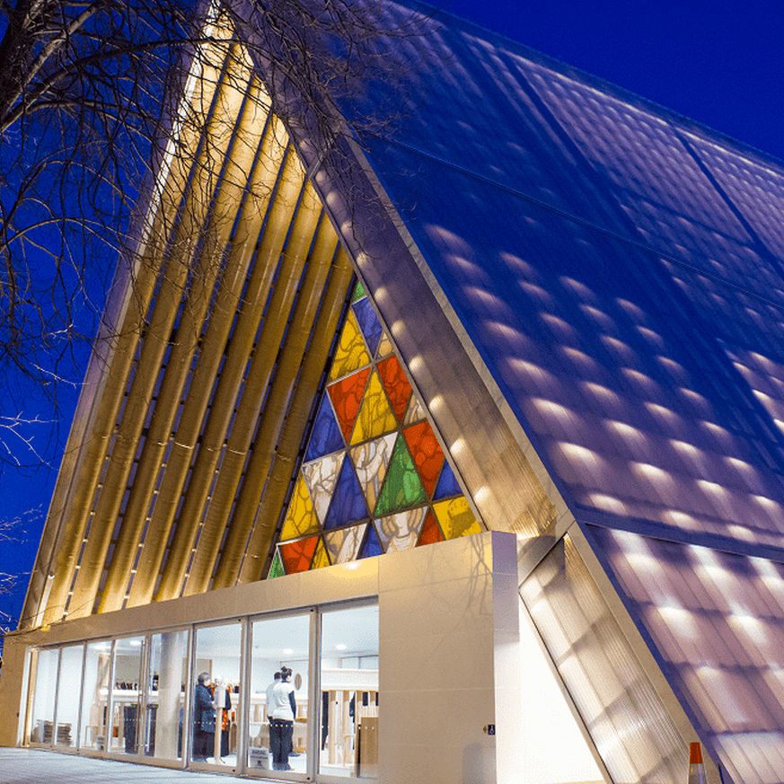 City church building in Christchurch