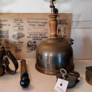 Kerosene lamp in Martinborough Museum