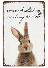 Wild Rabbit Sign - 30 x 20cm-PRICE $19.99- - - - - - - - - -ADD TO CART >