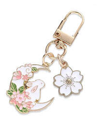 Rabbit on Moon Keyring - PRICE $9.99- - - - - - - - - -ADD TO CART >