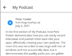 Easily Create and Publish Your Own Podcasts, All In One App.