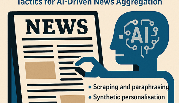 Tactics for AI-driven news aggregation in an unregulated media economy