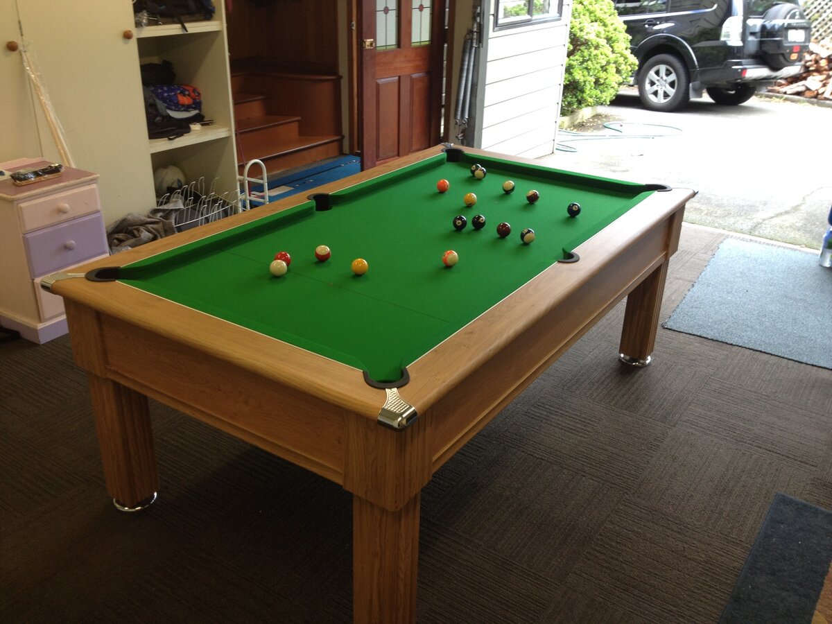 My Pool Table Westminster Pool Table in Oak and Green