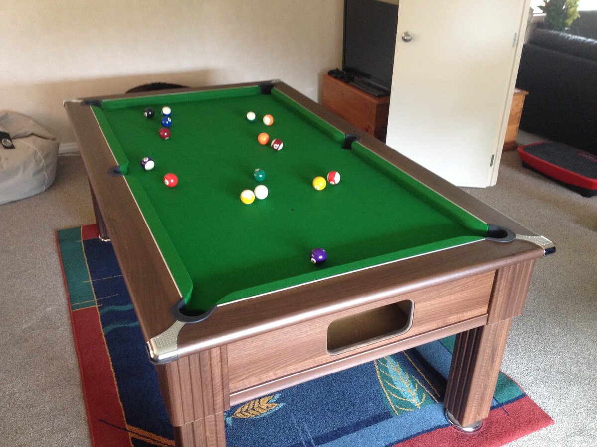 My Pool Table Westminster Pool Table in Dark Walnut and Green