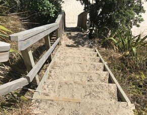 New Stair Access at Otama Beach