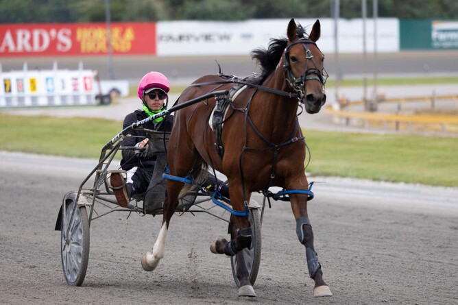 Shez The One striding out