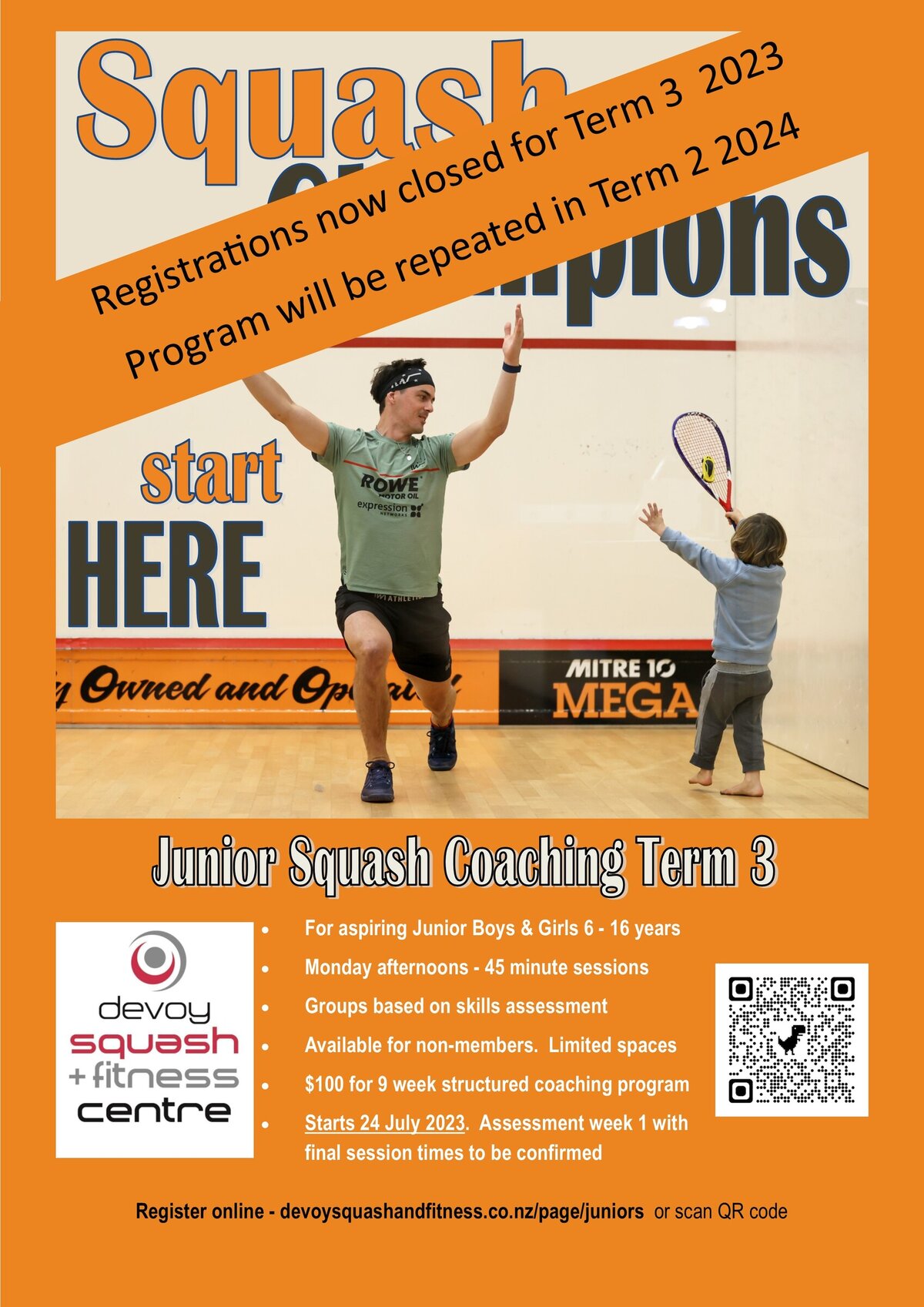 JUNIOR squash Devoy Squash & Fitness
