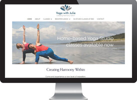 Yoga With Julie website design by Task Diva