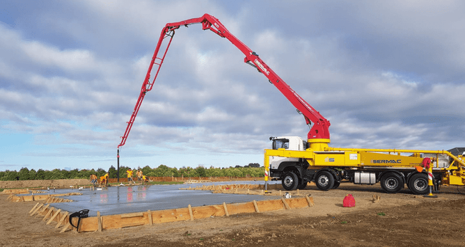 concrete pumping service