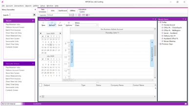 This is the updated Job Costing window: