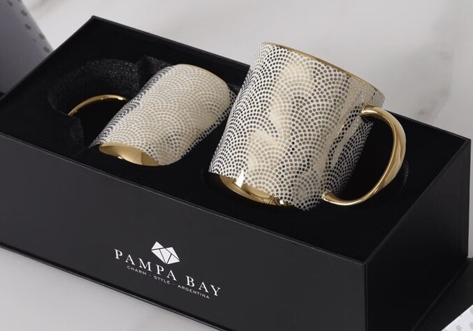 Pampa Bay Set of 2 Dotted Mugs