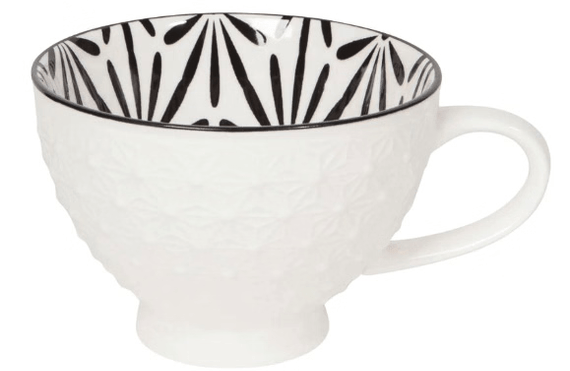 Now Designs - Yellow Stamped Latte Stoneware Mug