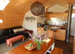 Ruapehu accommodation living area