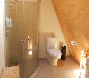 Ruapehu accommodation with a nice bathroom