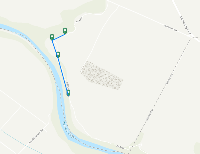 Te Awa bamboo corner section