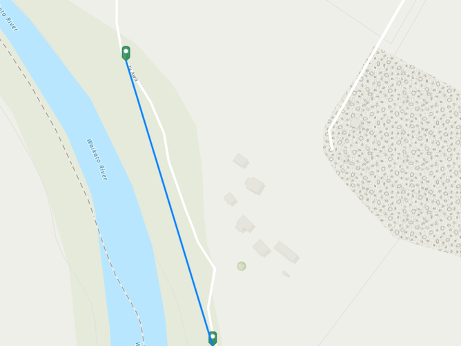 Te Awa Behind Neill Porrit's house leading to boardwalk