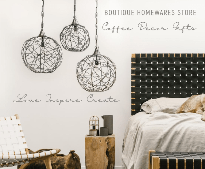 Bedroom with wire hanging lights