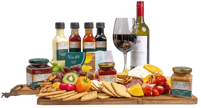 Cheese and wine board