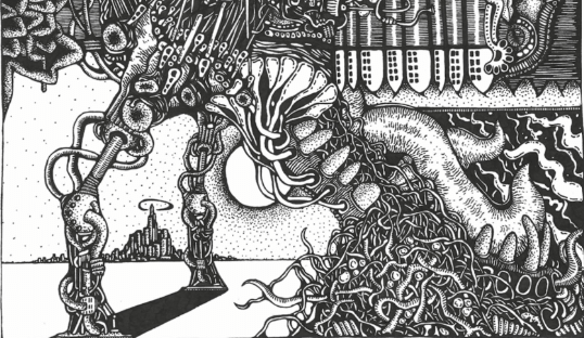 Detailed line drawing