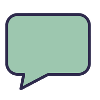 A speech bubble