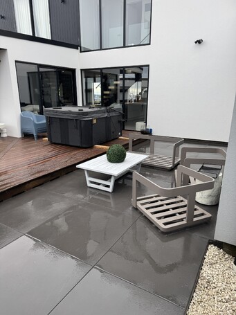 Concrete Patio Westmorland Canterbury Concrete Spa Pad Canterbury Concrete Christchurch