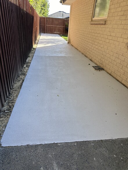 After (fixed work) of shoddy concrete work above by another contractor