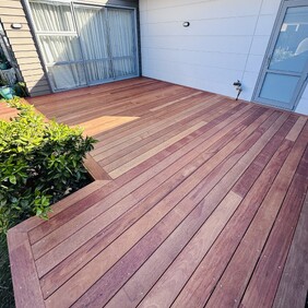 kwila deck over concrete patio christchurch