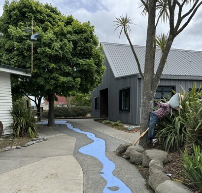 Fun Concrete "River" at Broadfield School