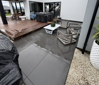 Concrete Spa Patio Canterbury