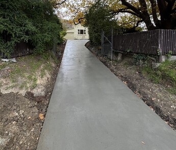 Concrete hill driveway port hills concrete hill driveway canterbury christchurch