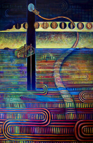 Regan Balzer Te Whare Whakangahau - Acrylic on Canvas