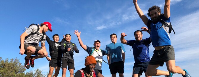 Some of the guys from Campbell Forlong's running group.