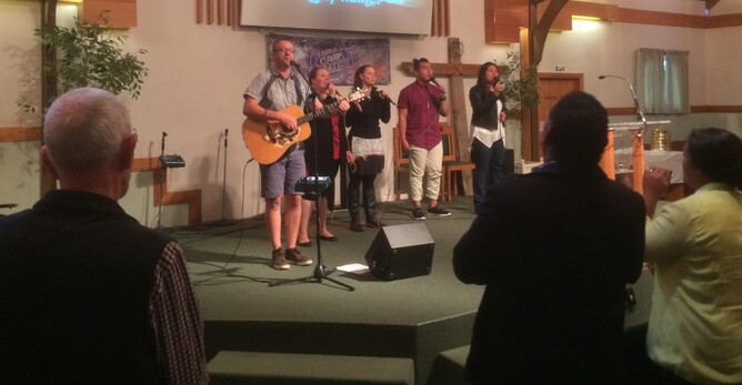 Sharing worship together at Rutland Street