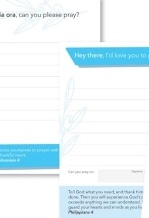 Julie, our Children and Families Coordinator, put me on to Mainly Ministries. They are selling these lovely Prayer Prompt Pads. At $2 a pad, I think it’s a great way to encourage others in your household to pray for each other.