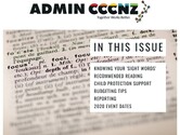 ADMIN NEWSLETTER NOV 2019