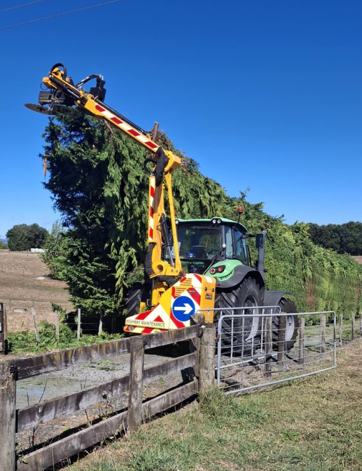 Shelterbelt & tree trimming in the Waikato by Harvey Hedgecutters