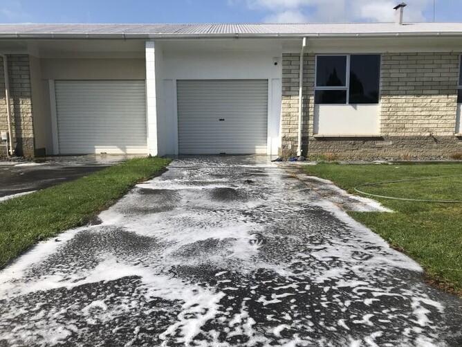 professional driveway cleaning service by DryGutts, Hamilton