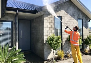 Exterior house washing